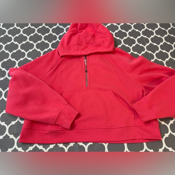 LULULEMON Scuba Oversized Half-Zip Hoodie Size XL/XXL in color Lip Gloss - Picture 2 of 7
